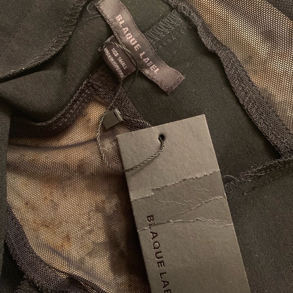 Leather Front Panel Dress - Picture 7 of 8